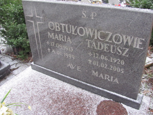 Maria Obtułowicz 1913 Lwówek Śląski - Grobonet - Wyszukiwarka osób pochowanych